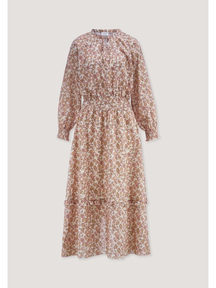 

Длинное платье-макси Hessnatur из чистого органического хлопка цвета кокоса с приталенным силуэтом