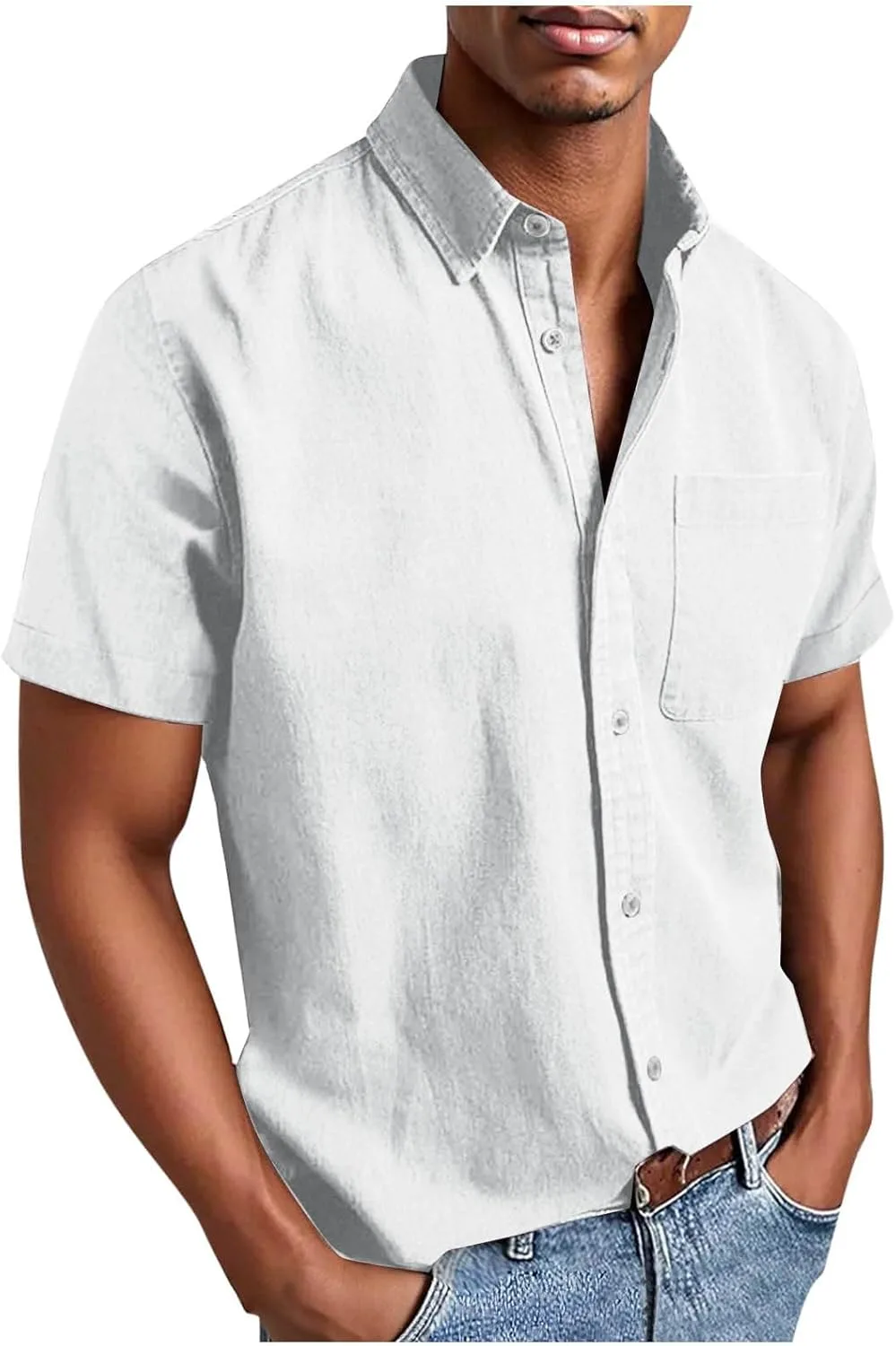 

Мужская рубашка с коротким рукавом на пуговицах Casual Soft