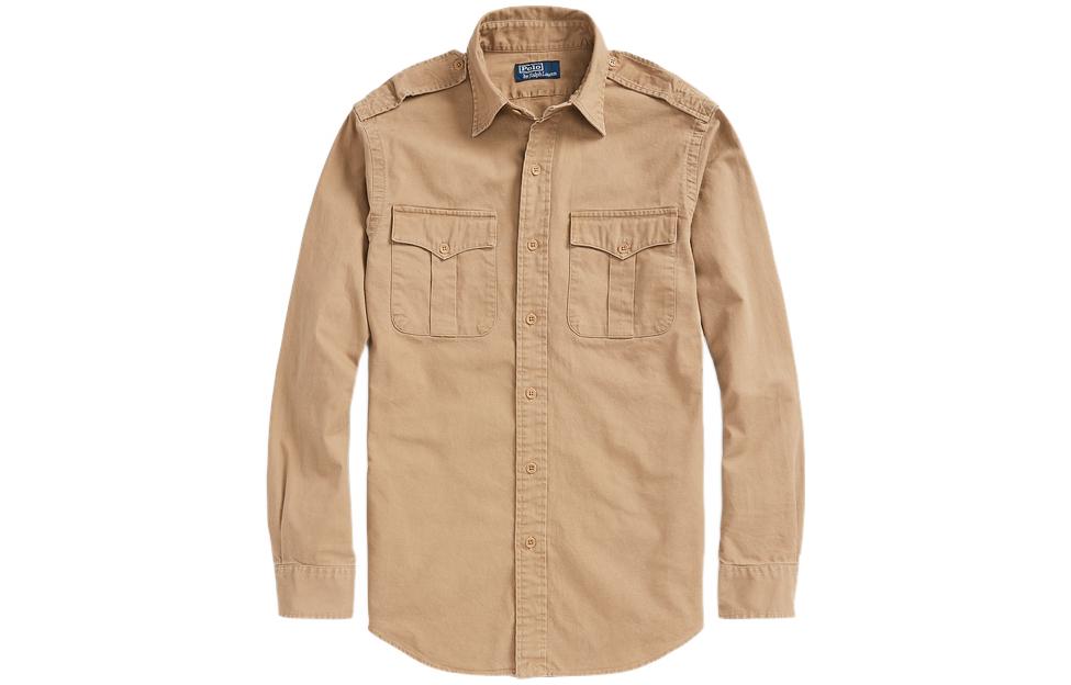 Polo Ralph Lauren Рубашка SS22 Men's Khaki — фото 3
