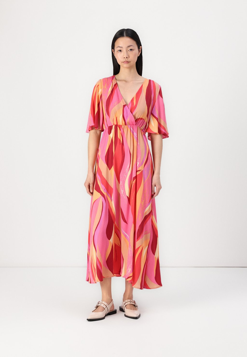 

Повседневное платье ONLPHILINERE FLARED LONG DRESS ONLY, розовый