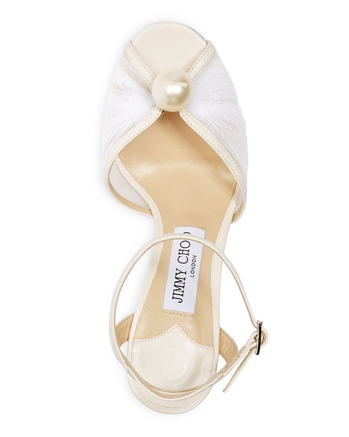 Женские босоножки Sacaria 85 на высоком блочном каблуке Jimmy Choo — фото 4