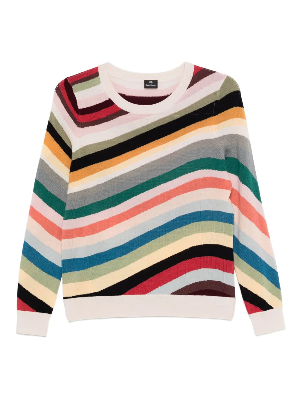 

Шерстяной джемпер в полоску PS Paul Smith, желтый
