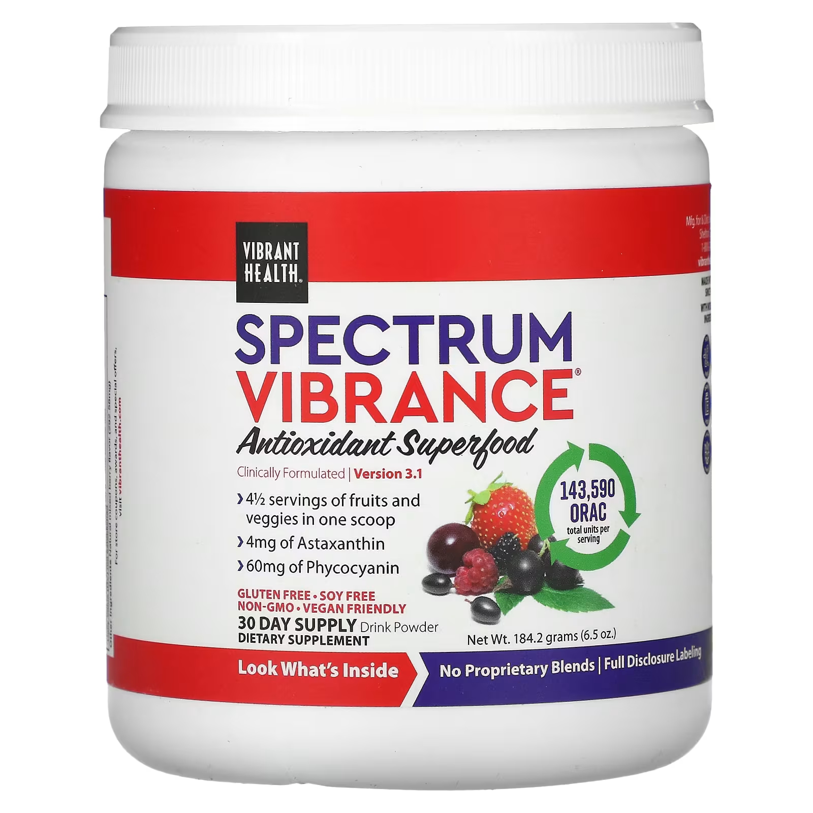 

Антиоксидантный суперпродукт Vibrant Health Spectrum Vibrant, 184,2 г