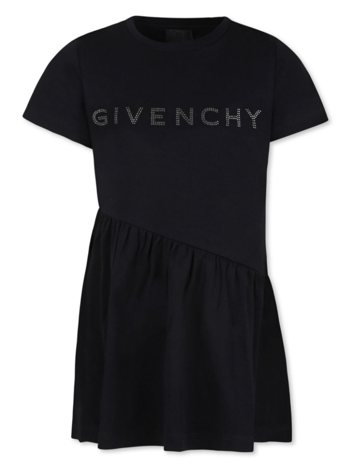 

Givenchy Kids хлопковое платье с логотипом, черный