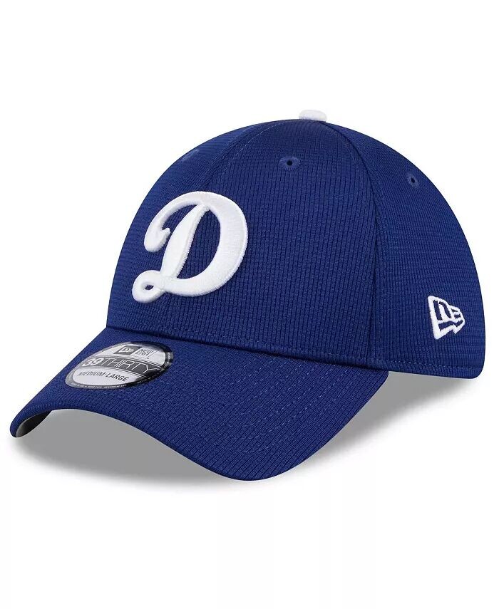

Мужская кепка Royal Los Angeles Dodgers 2024 Batting Practice 39THIRTY Flex Hat New Era, синий