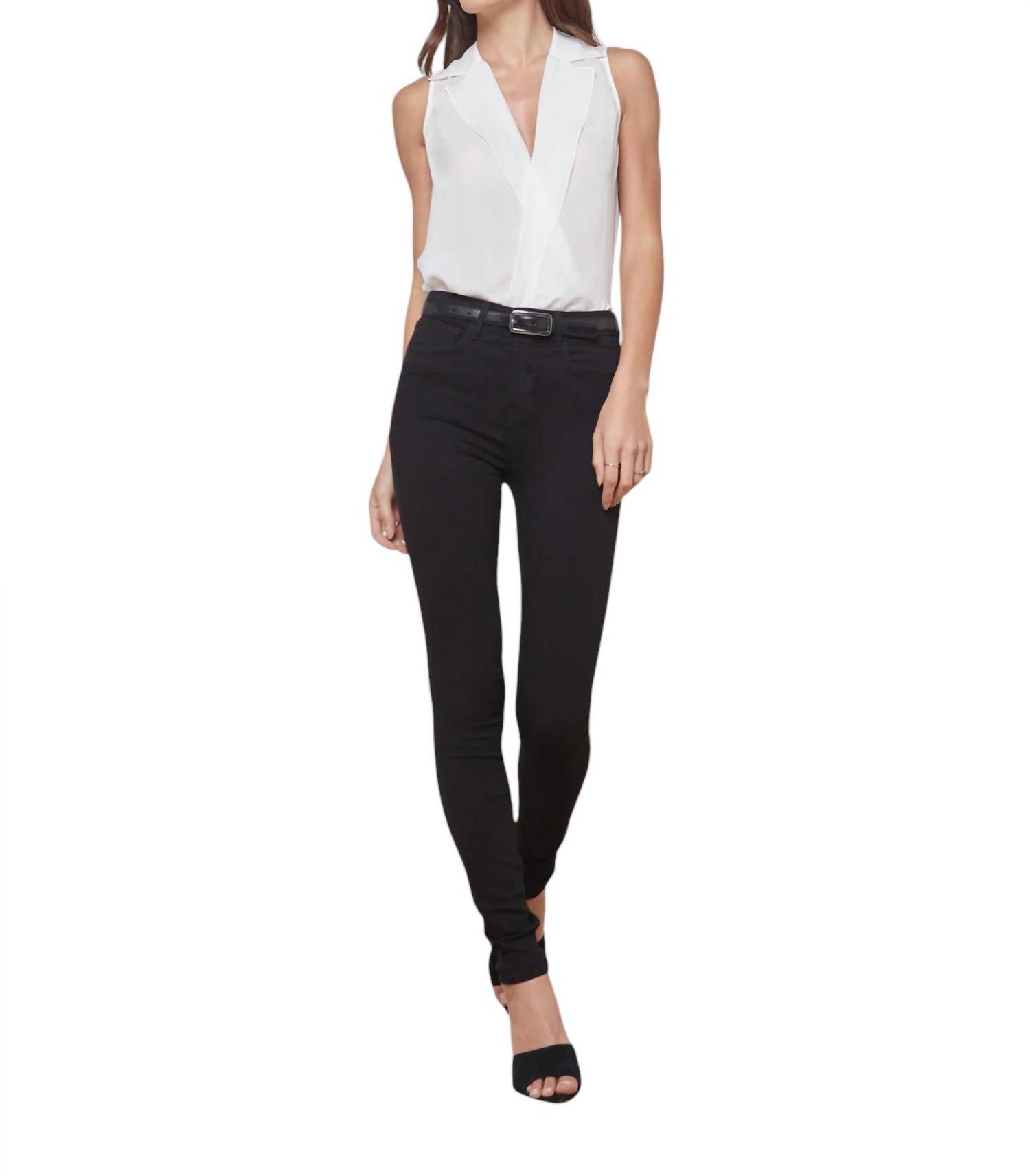 

Джинсы-скинни Marguerite High Rise в цвете Noir L'Agence