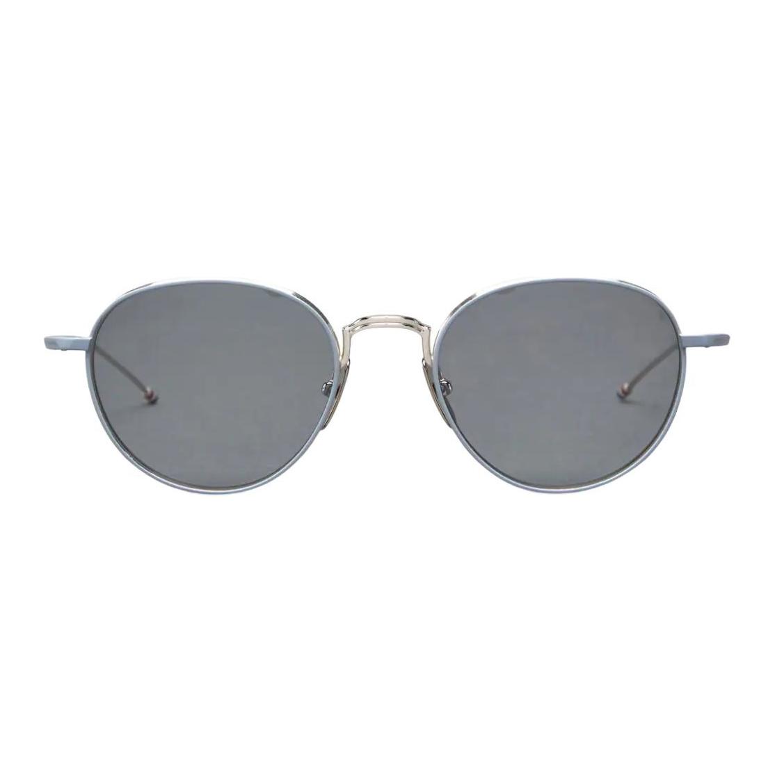 

THOM BROWNE Солнцезащитные очки с круглой оправой, Silver