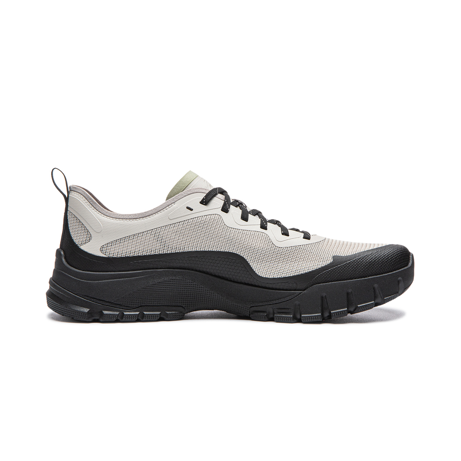 Li-Ning Cushioning, Wear Resistant мужские низкие кроссовки для повседневной носки, серебро fish серый/черный — фото 3
