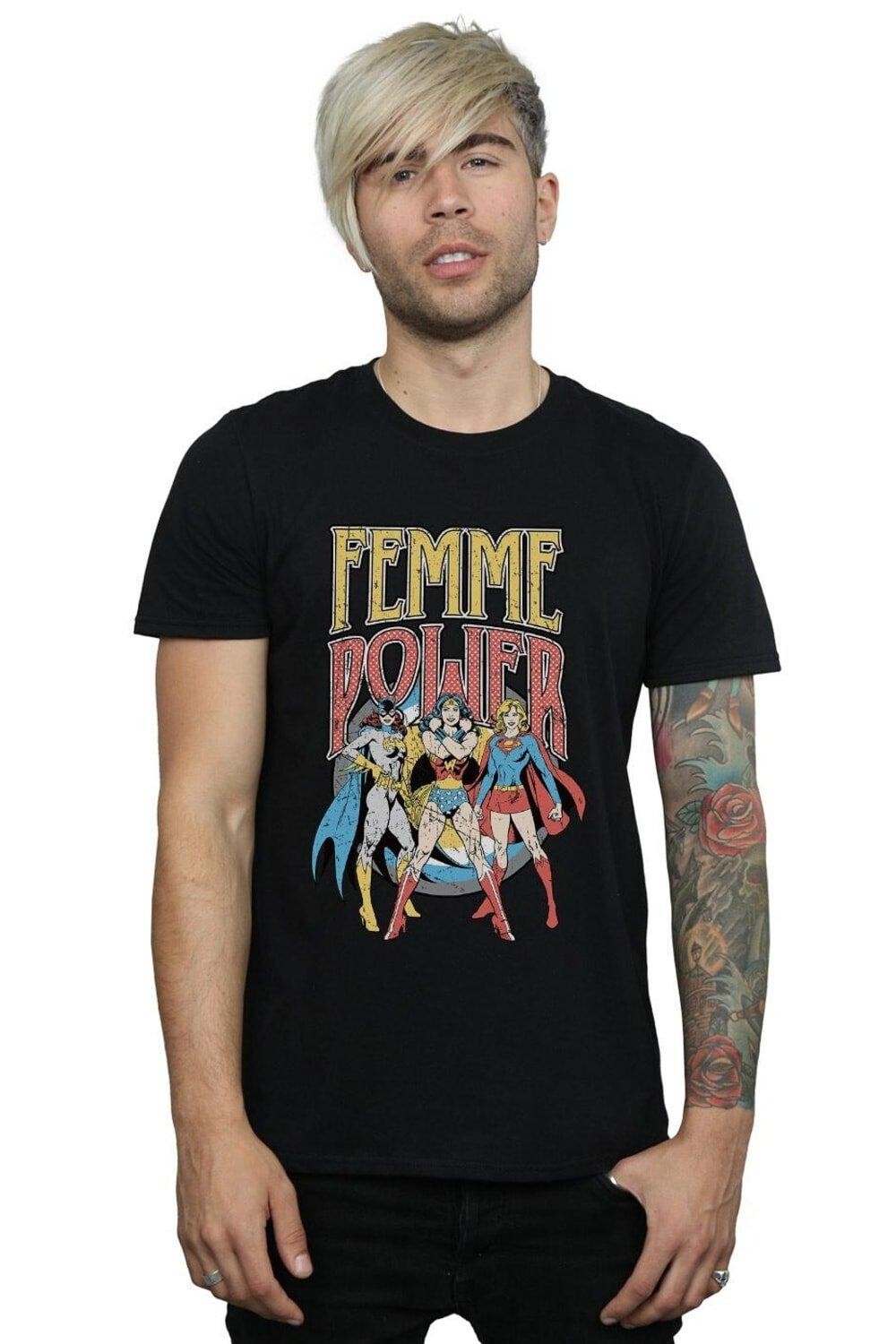 

Футболка Wonder Woman Femme Power DC Comics, черный