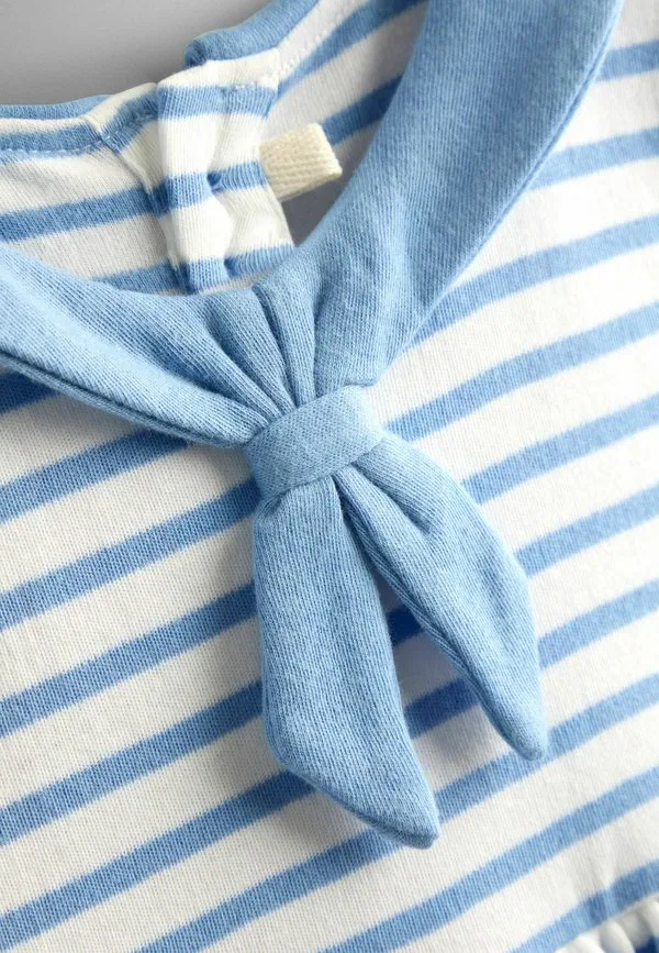 Платье прямого кроя. трикотажное платье Jojo Maman Bébé, Blue — фото 3