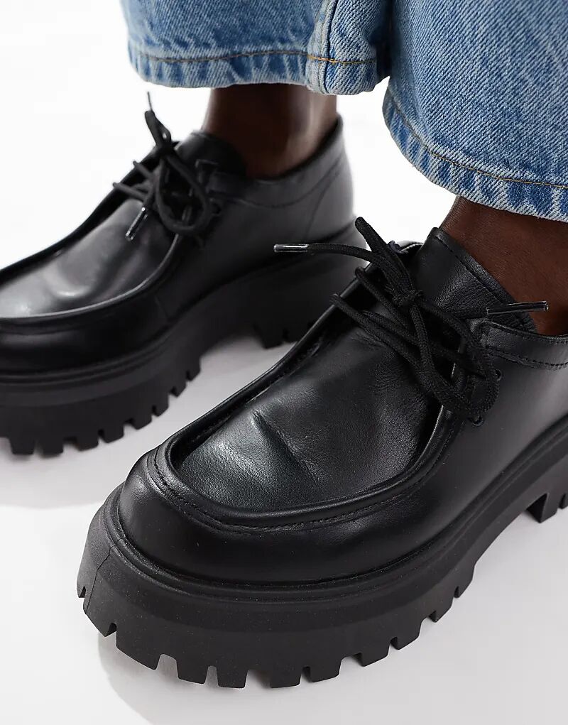 Туфли Schuh Lyrica на массивной шнуровке из черной кожи — фото 3