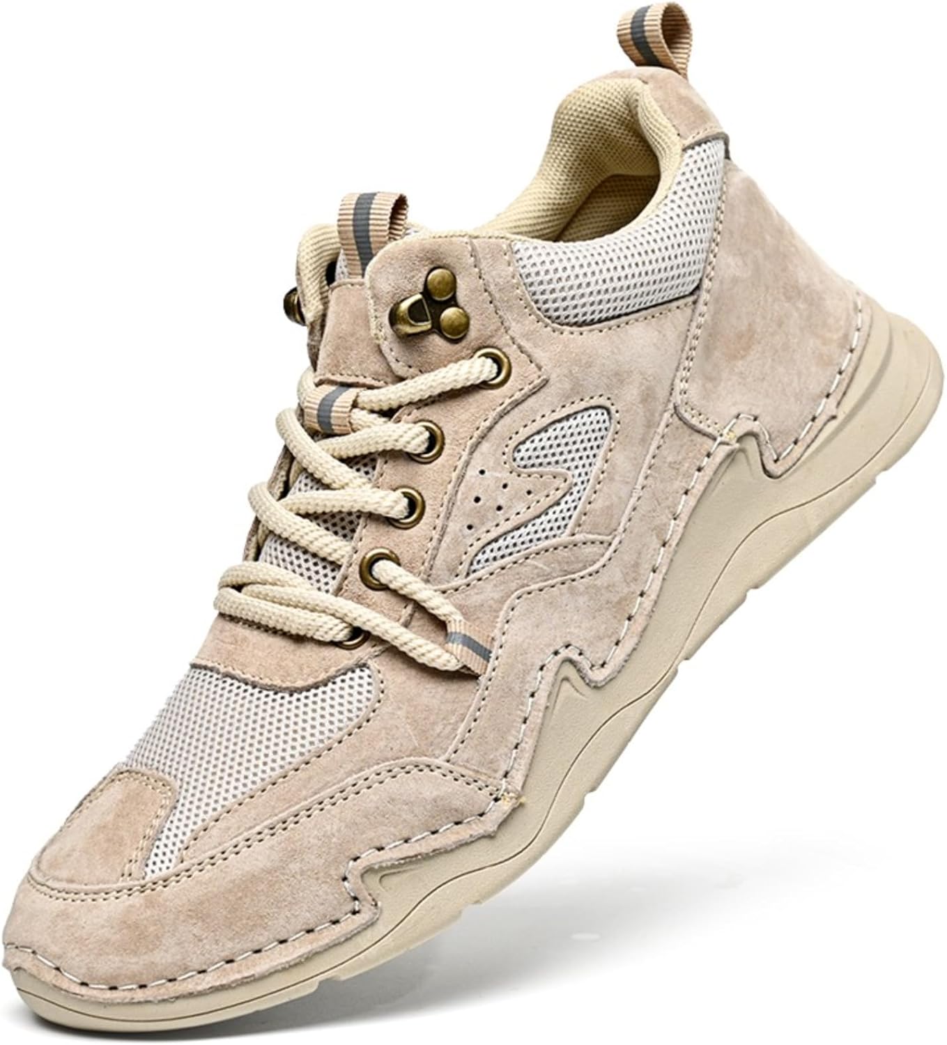 

Мужские замшевые кроссовки с шнуровкой Netehadi, бежевый