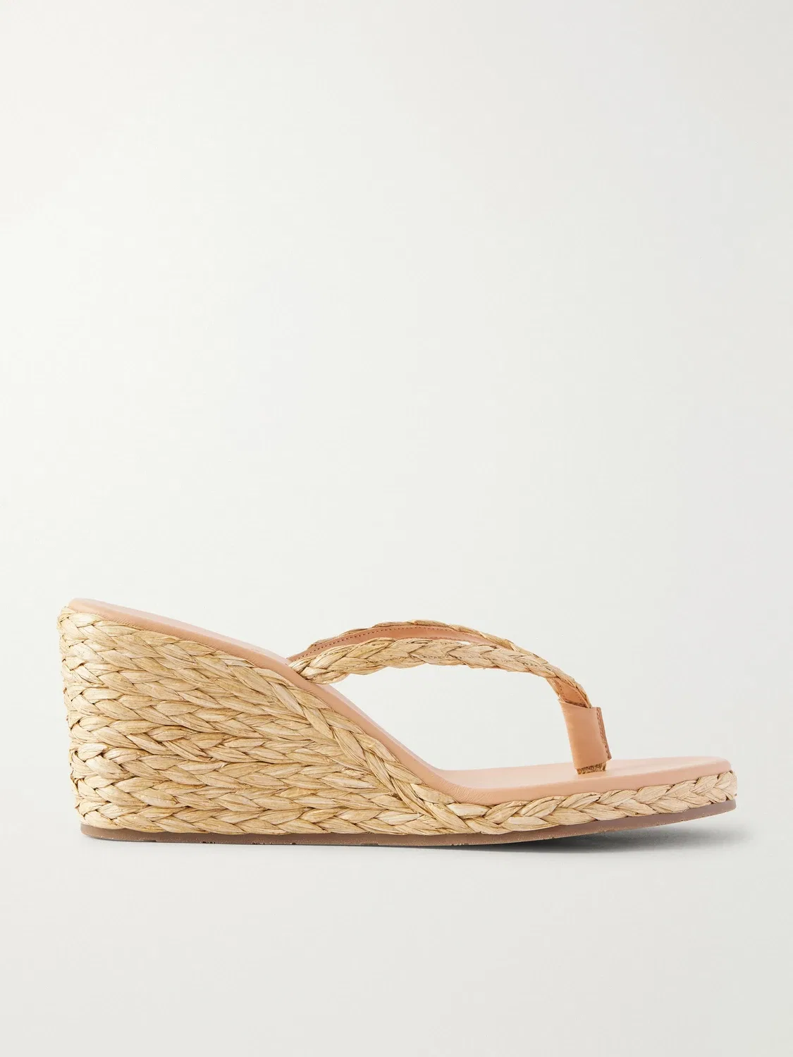Эфирия плетеные танкетки из рафии Ancient Greek Sandals, бежевый