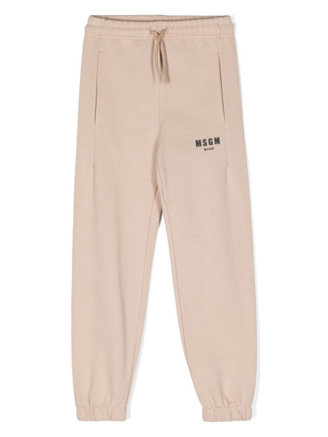 

MSGM Kids спортивные брюки с логотипом, нейтральный цвет