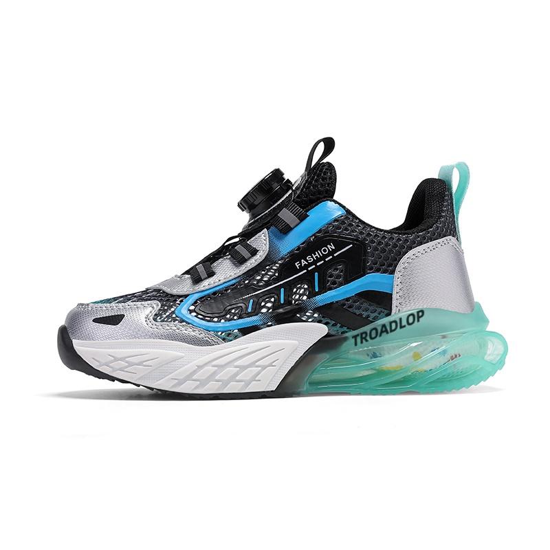 

Нескользящие, легкие, амортизирующие, низкие детские кроссовки для тренировок TROADLOP, синий/белый