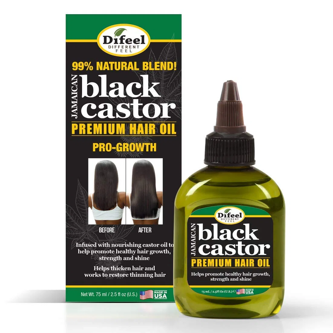 Масло для волос Jamaican Black Castor Premium Hair Oil от Difeel Superior Growth Difeel — фото 2
