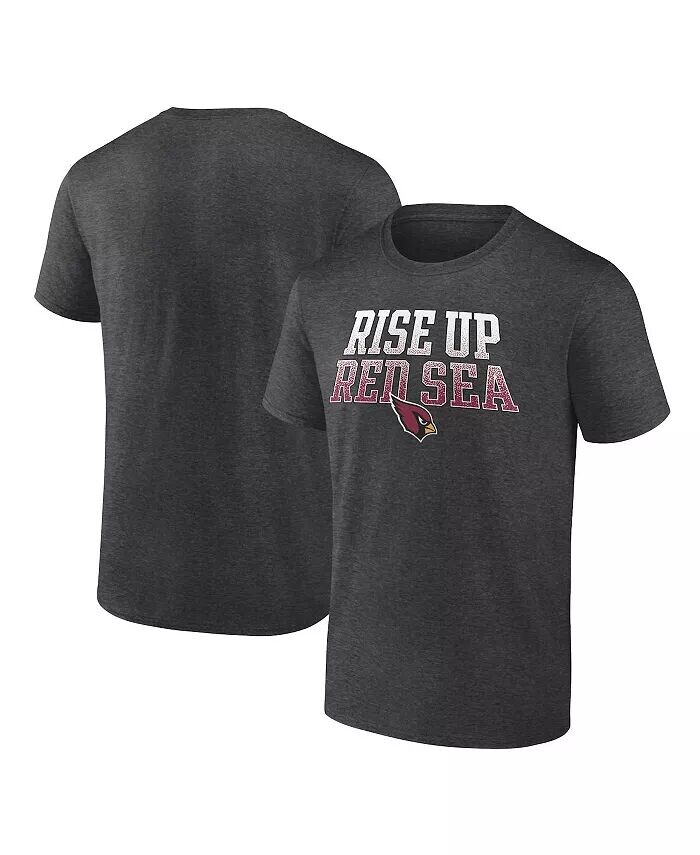 

Мужская темно-серая футболка Arizona Cardinals Big and Tall Rise Up Red Sea Statement Fanatics