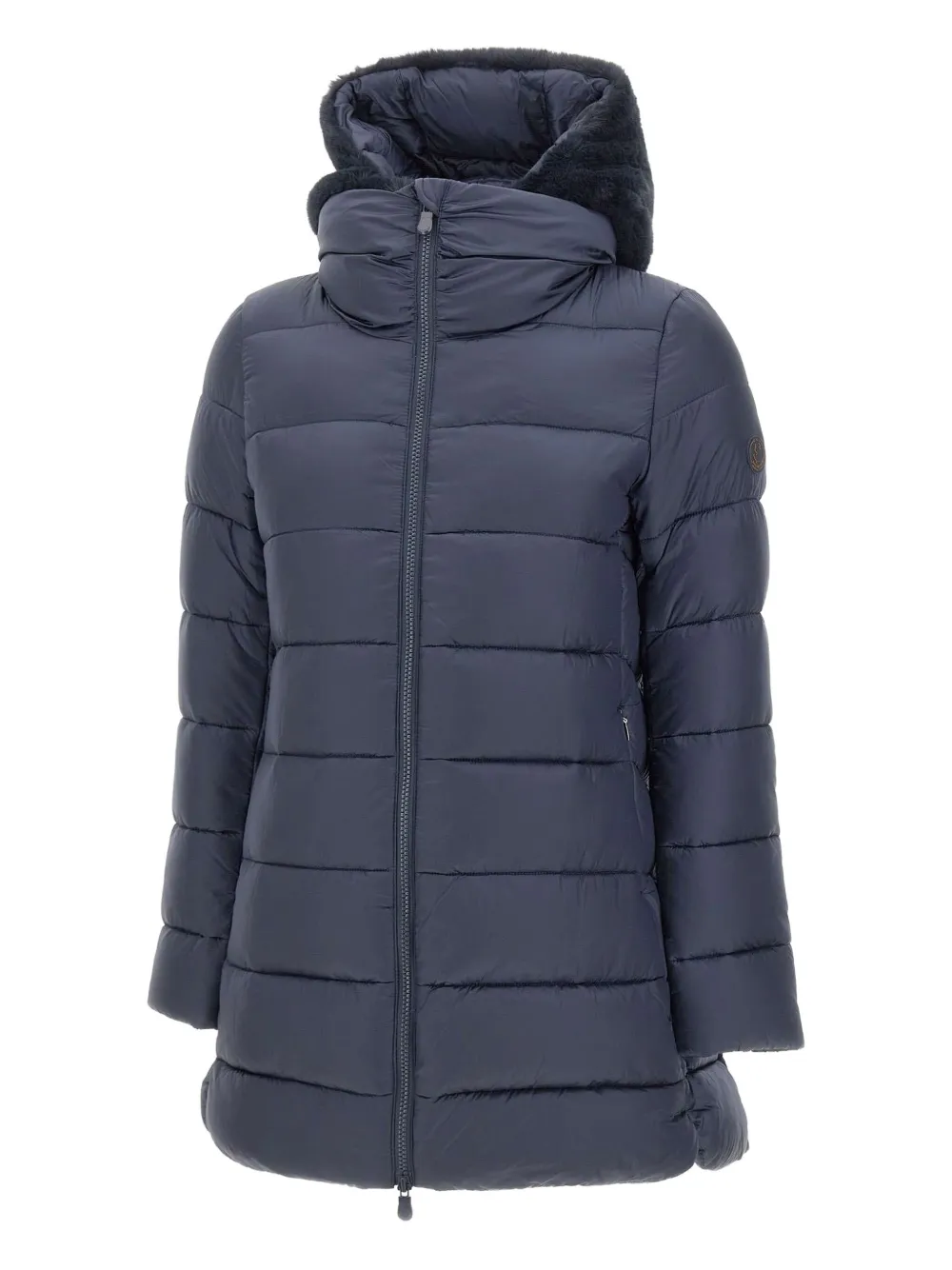 

Стеганое пальто с капюшоном Save The Duck, синий