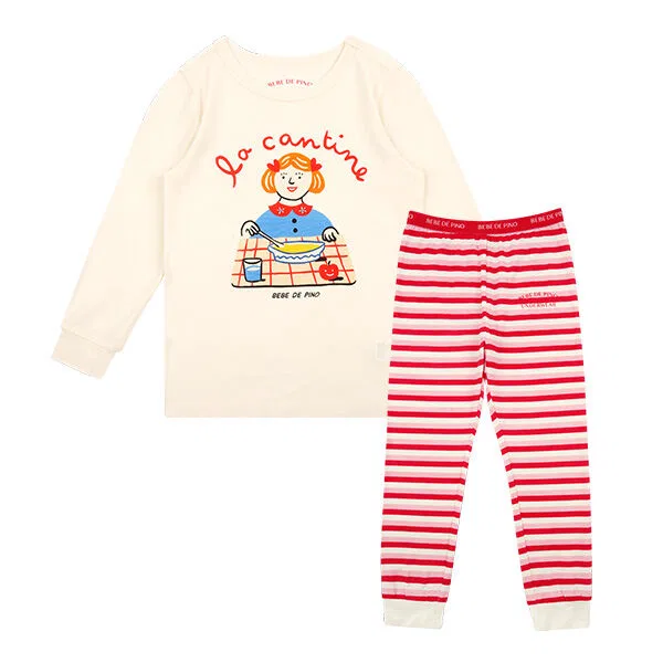 Детский комплект домашней одежды 'Красный ланч' от Bebe De Pino Underwear