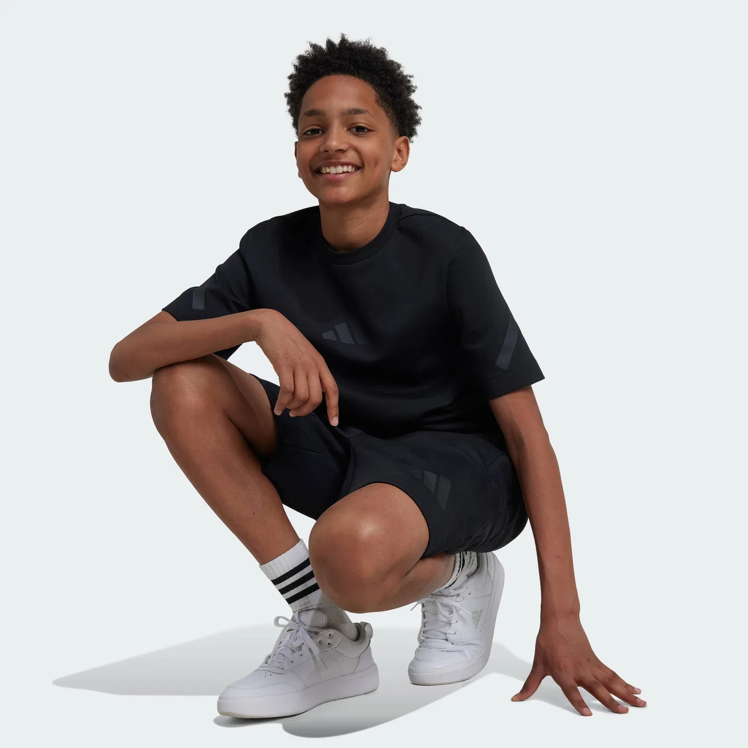 Футболка, Z.N.E., для детей, Adidas, черный