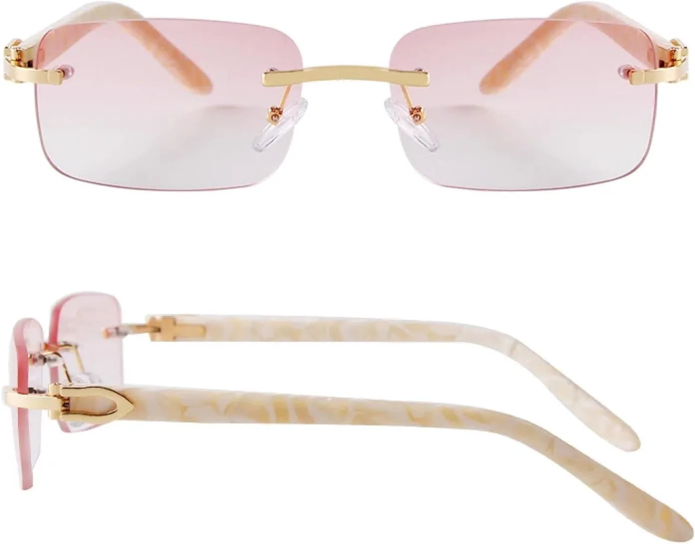 

Солнцезащитные очки с защитой от УФ-излучения UV400 | Без оправы, зеленые линзы | Для женщин и мужчин, для занятий спортом на открытом воздухе и вождения DSVIGF, 04