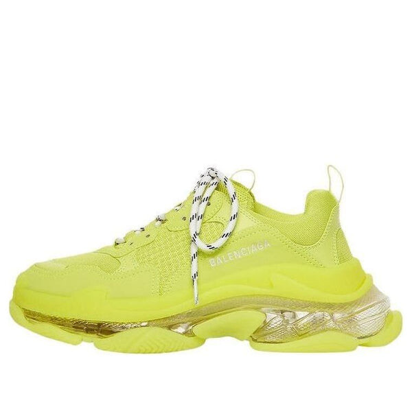 Кроссовки triple s sneaker 'clear sole - fluo yellow' Balenciaga, желтый