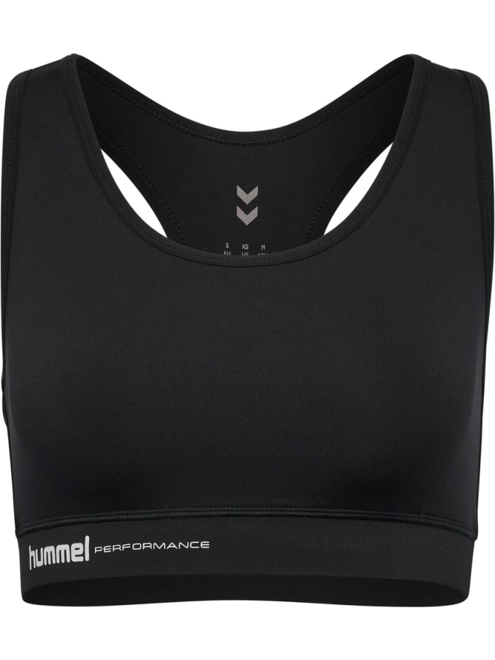 

Спортивный бюстгальтер Pulse Light Support Bra черного цвета Hummel