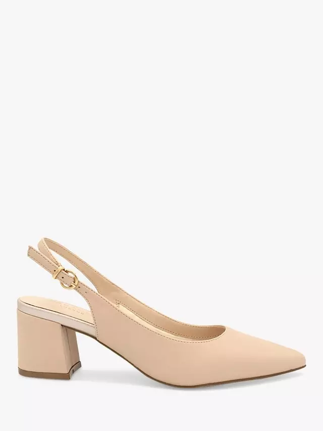 

Туфли-лодочки Paradox London Isadora Mid Block Heel Sling Back, цвет nude