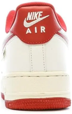 Мужские кроссовки Nike Air Force 1 '07 (FV0392-101, SAIL/Coconut Milk/Flat Pewter/Gym RED) — фото 3