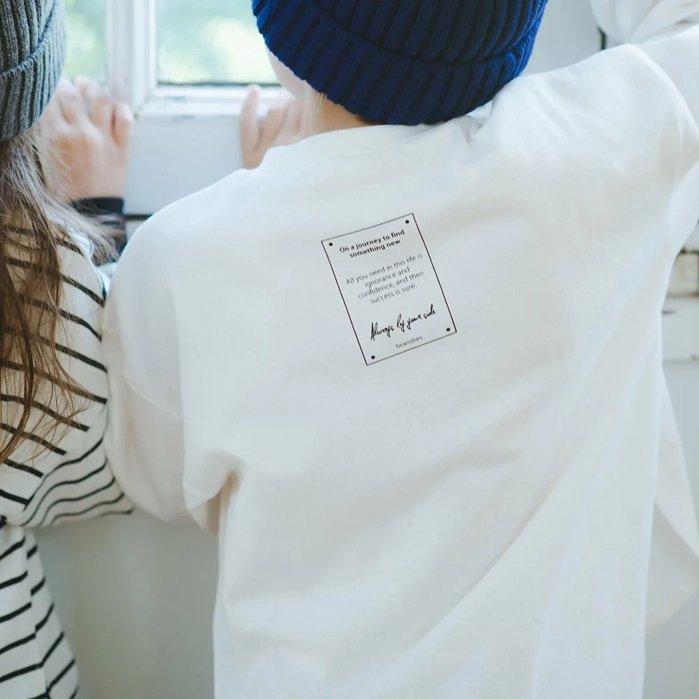 Футболка с длинными рукавами и крупным силуэтом Branshes, off white — фото 2