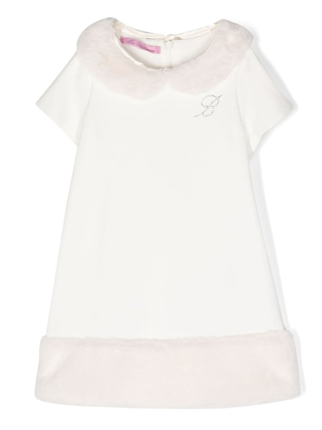 

Miss Blumarine платье с логотипом, белый