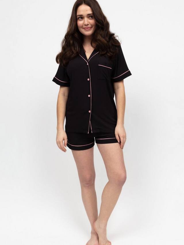 

Комплект пижамы Bonnie Jersey Shorty Cyberjammies, Black