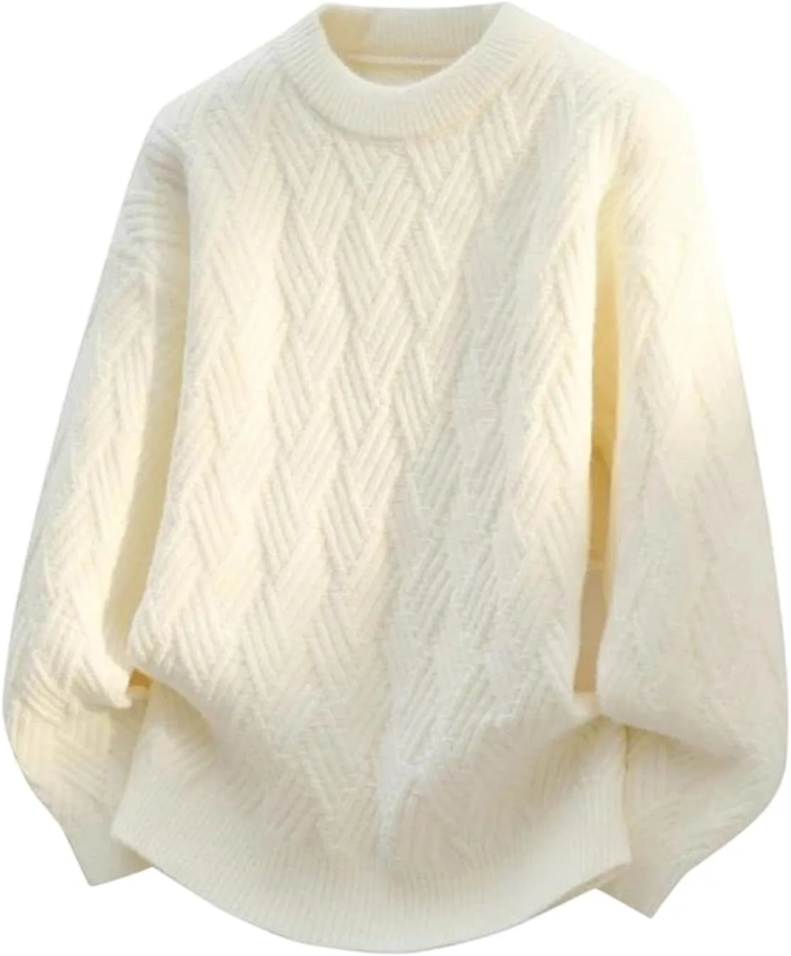 

Мужской свитер с круглым вырезом и длинными рукавами