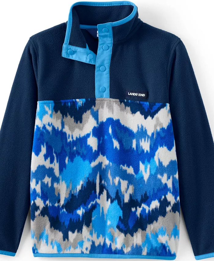 

Детская флисовая куртка на молнии Anyweather Lands' End, синий