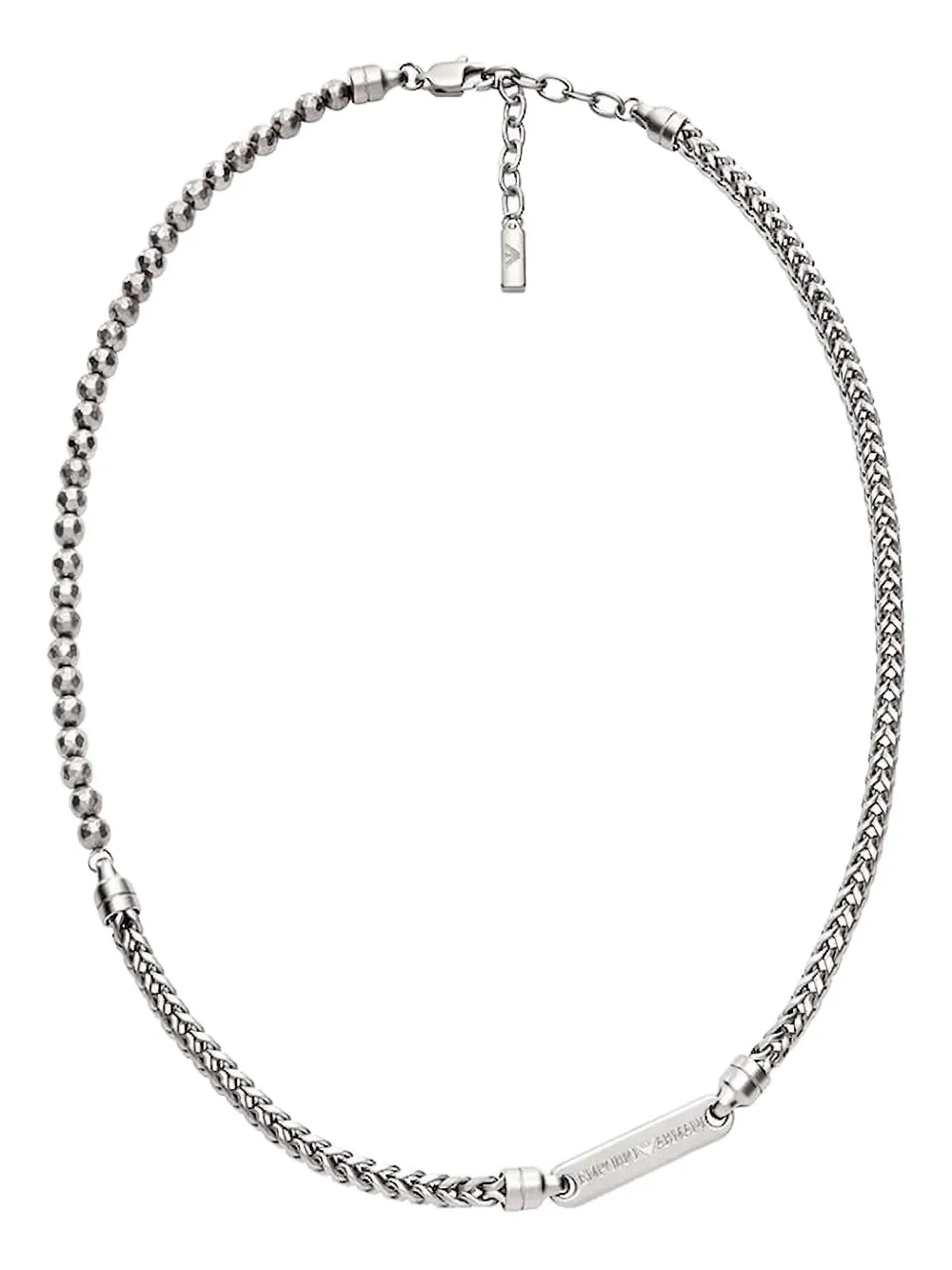 

Колье с бусинами EMPORIO ARMANI, серебряный