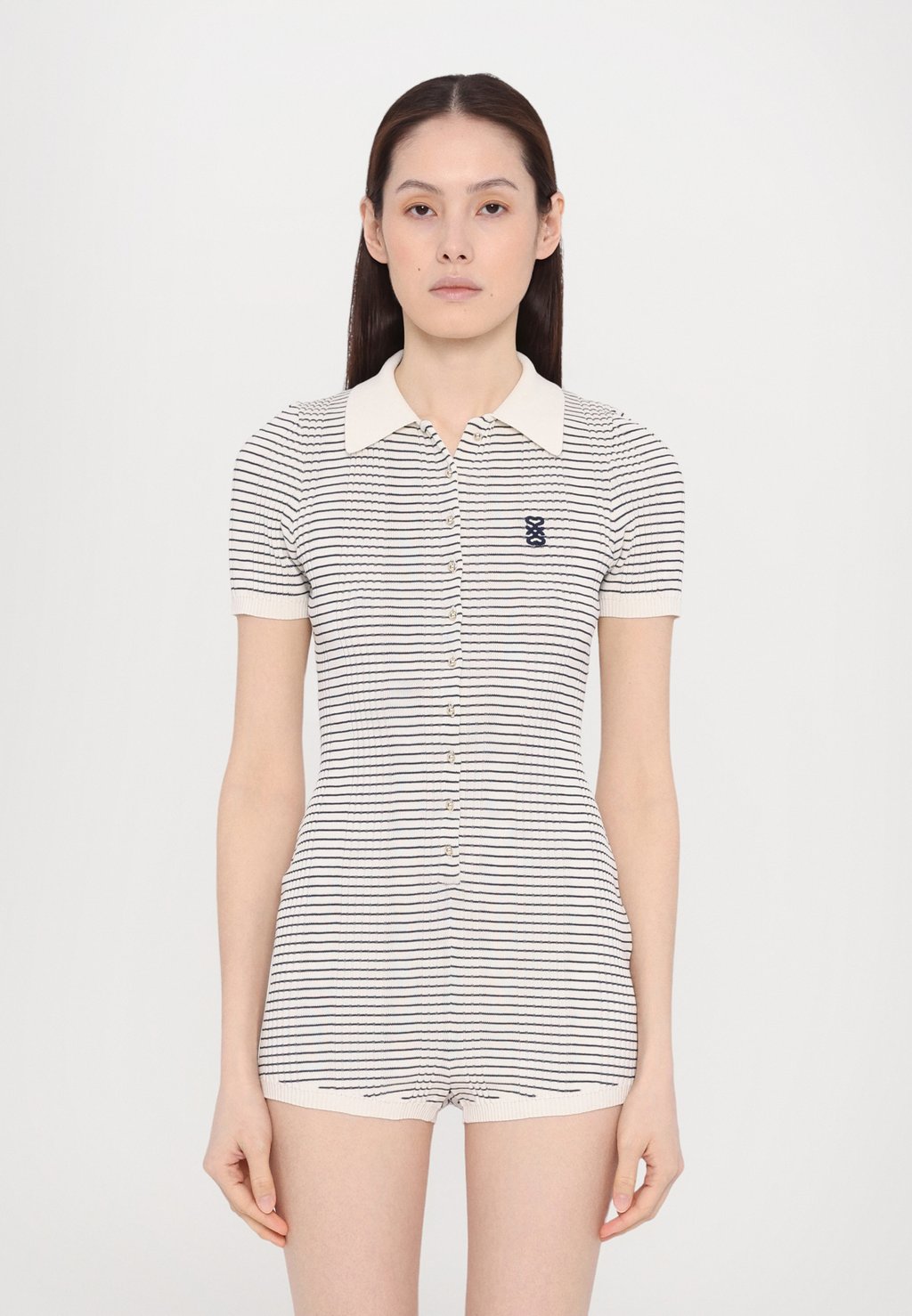 

Комбинезон COMBI MAILLE RODERIE LOGO sandro, молочный