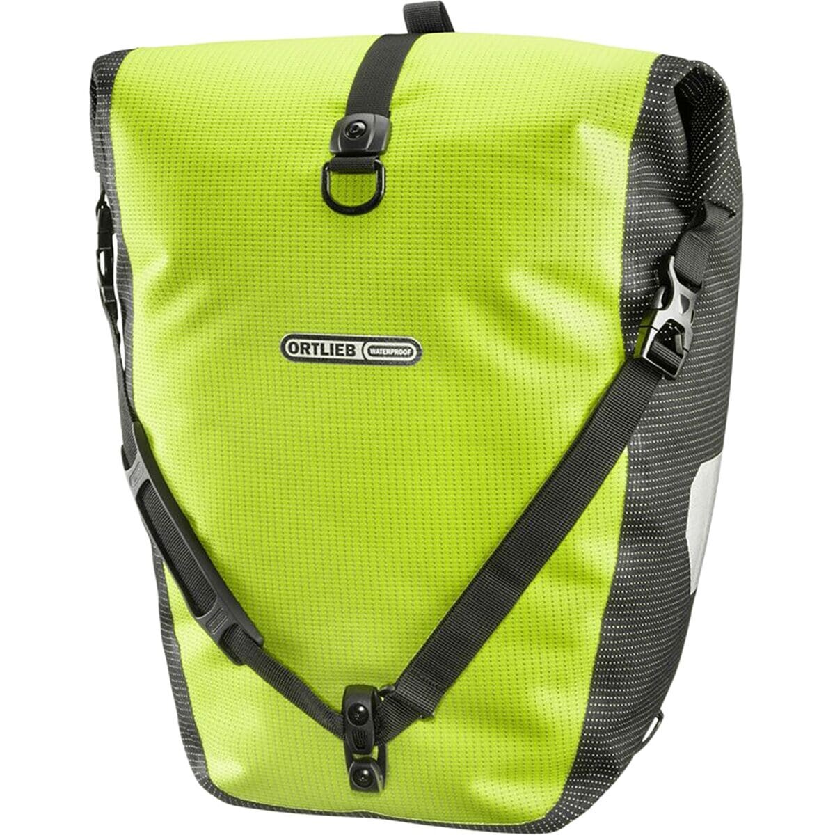 

Кофр повышенной видимости с задними роликами - одинарный Ortlieb, цвет neon yellow/black reflex