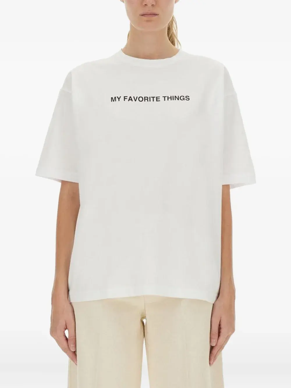 

Футболка с круглым вырезом и короткими рукавами Aspesi, белый