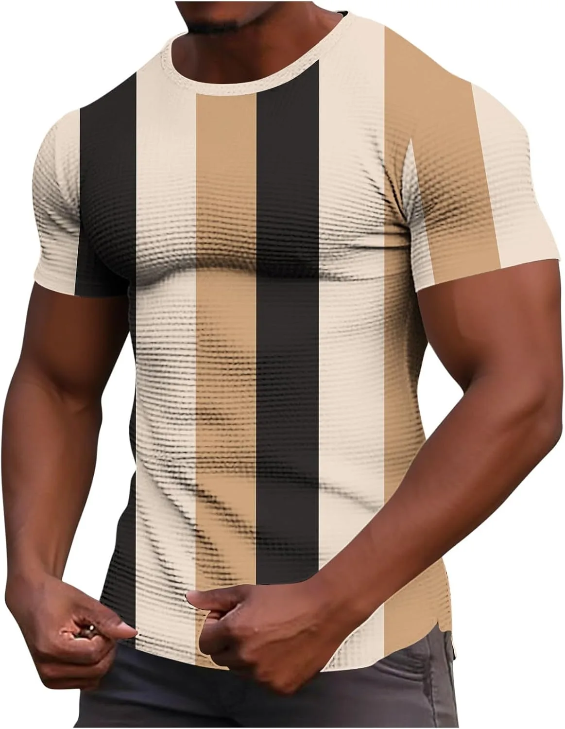 

Футболка мужская Color Block Casual Loose Stretchy