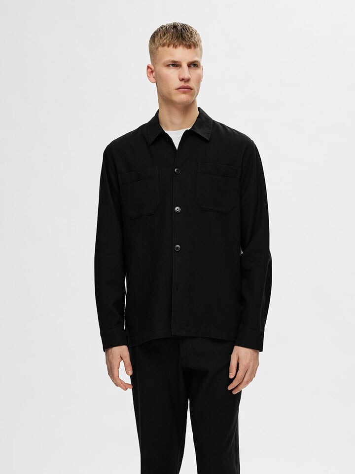 

Рубашка SELECTED HOMME, черный