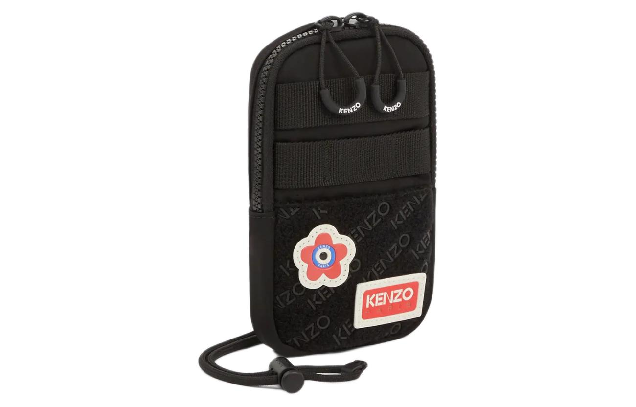 

KENZO Нейлоновый наплечный чехол для телефона унисекс черный