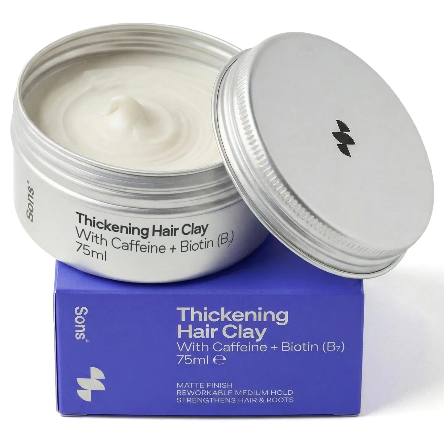 Мужская уплотняющая глина для волос «Thickening Hair Clay» от Sons, 75 г Sons