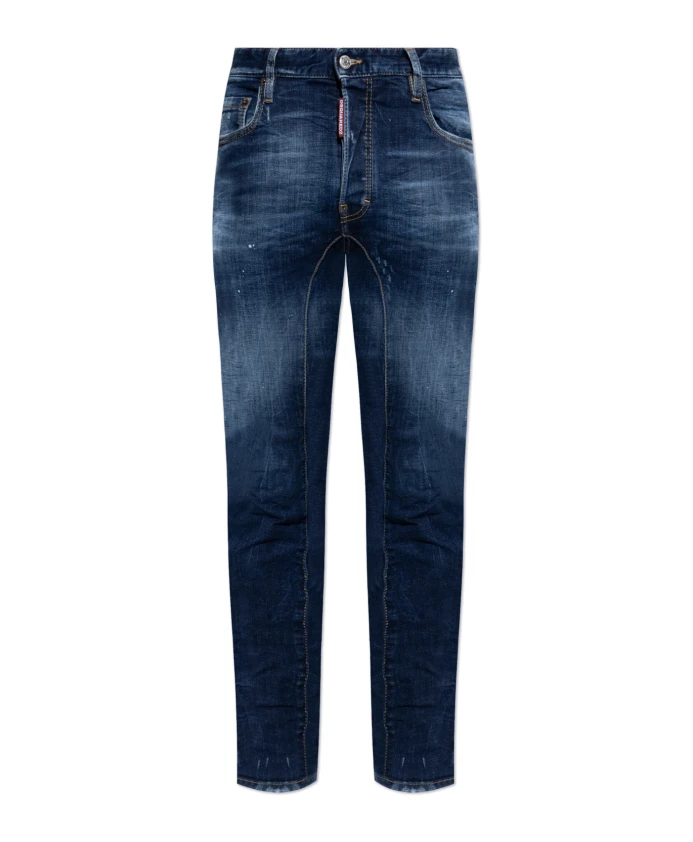 

Джинсы аккуратные байкерские Dsquared2, синий