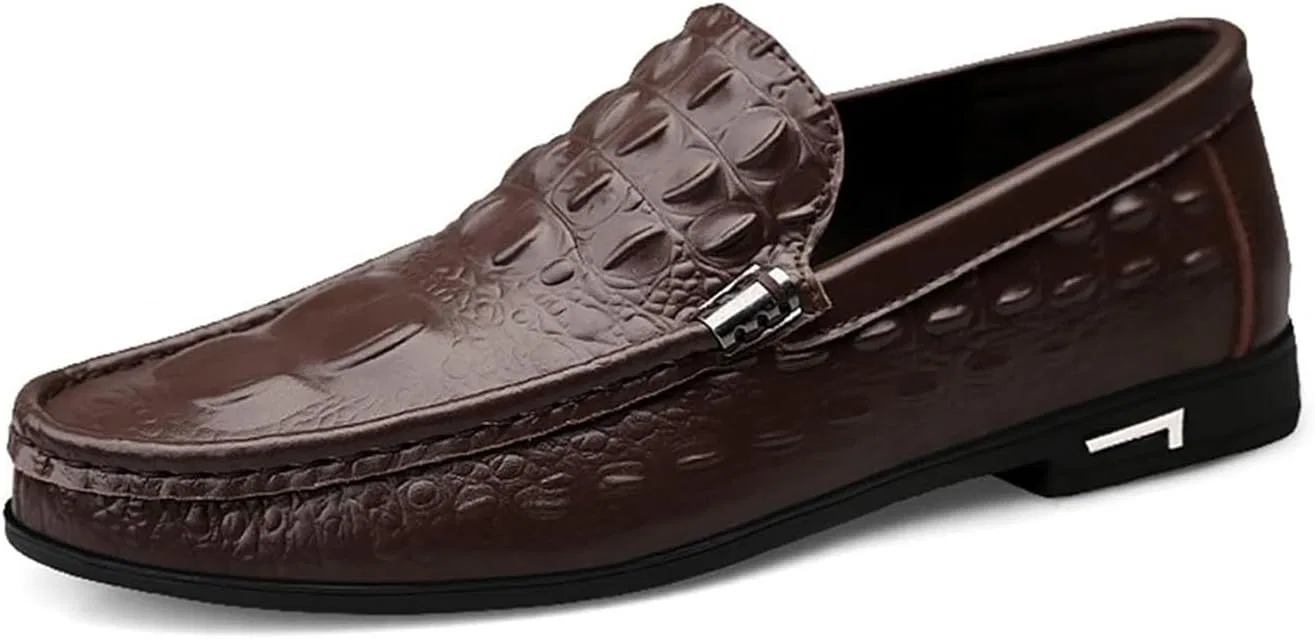 Лоферы кожаные Mens Genuine Leather Penny Loafers, коричневый DAO-UPPSE