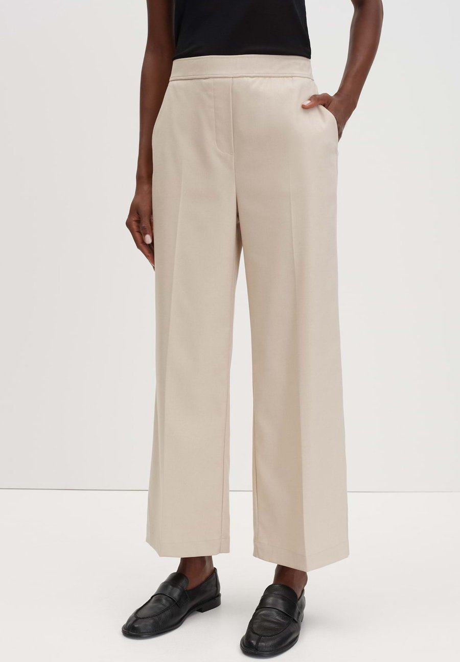 

Брюки someday. WIDE LEG BACK WAIST BAND, Mellow Mélange/White