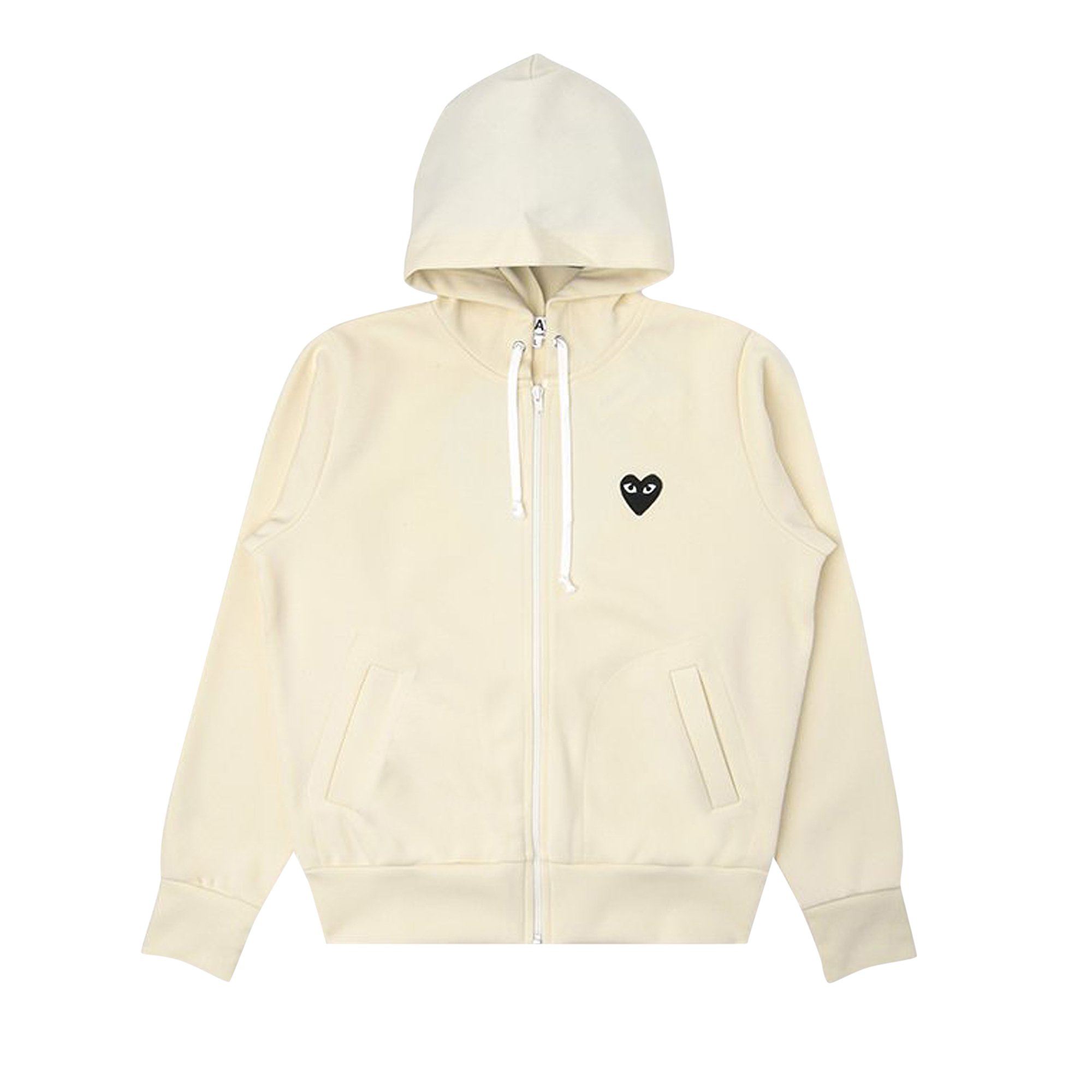 

Толстовка с капюшоном Comme des Garçons PLAY Big Black Heart Off-White, Серый, Толстовка с капюшоном Comme des Garçons PLAY Big Black Heart Off-White