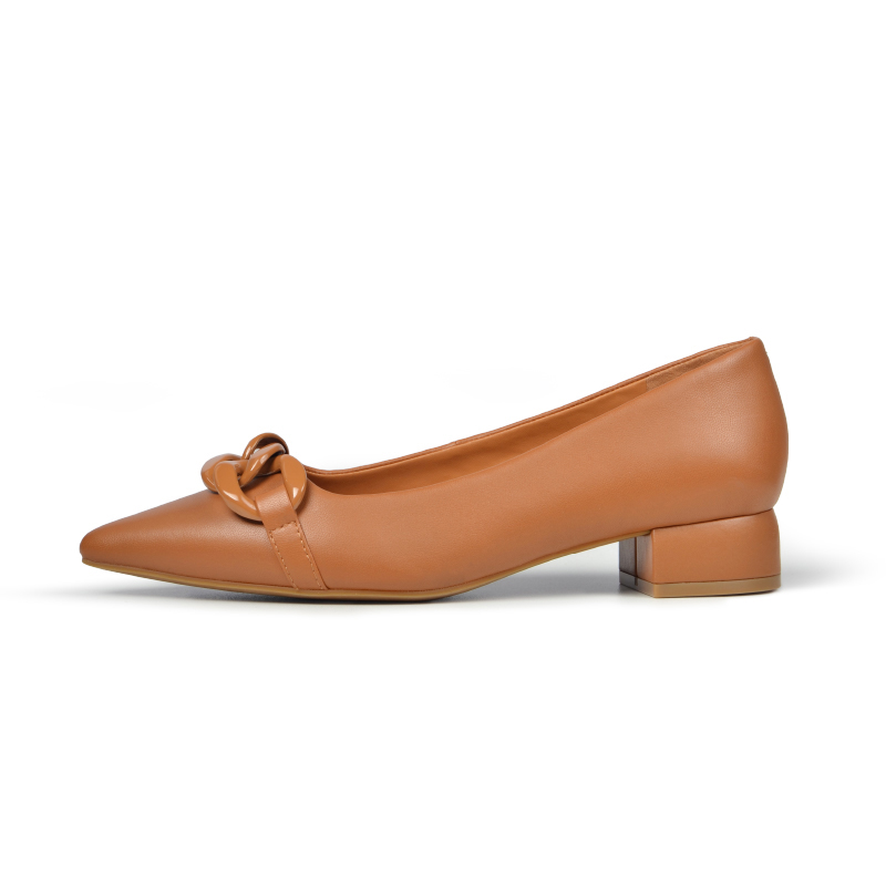 ROCKPORT Коричневые женские туфли на массивном каблуке 3 см, цвет Brown