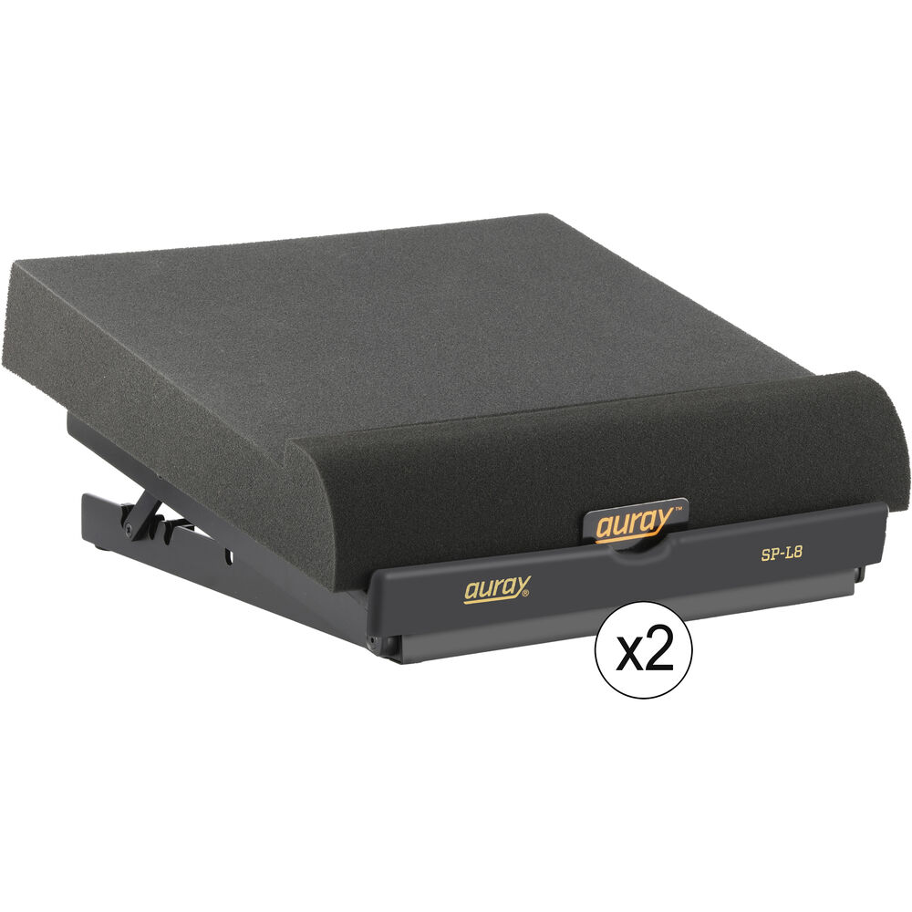 

Auray SP-L8 Desktop Studio-Monitor Stand with ISO Pads (Pair,