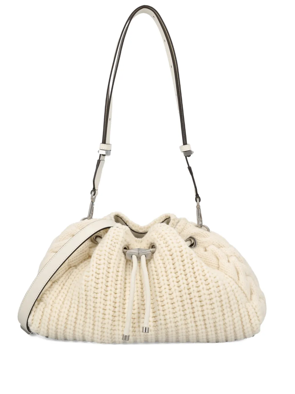 

Вязаная сумка на плечо с шнурком JIMMY CHOO, нейтральный
