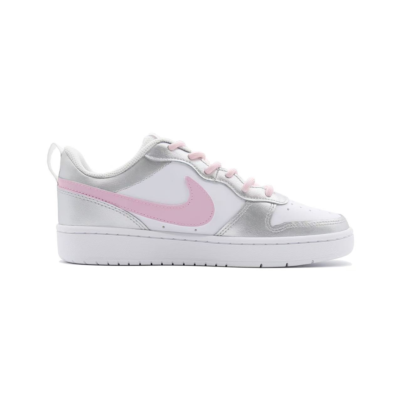 Кроссовки для скейтбординга Court Borough Silver Moon Dream Masterpiece противоскользящие низкие детские Nike Silver Teenagers — фото 2
